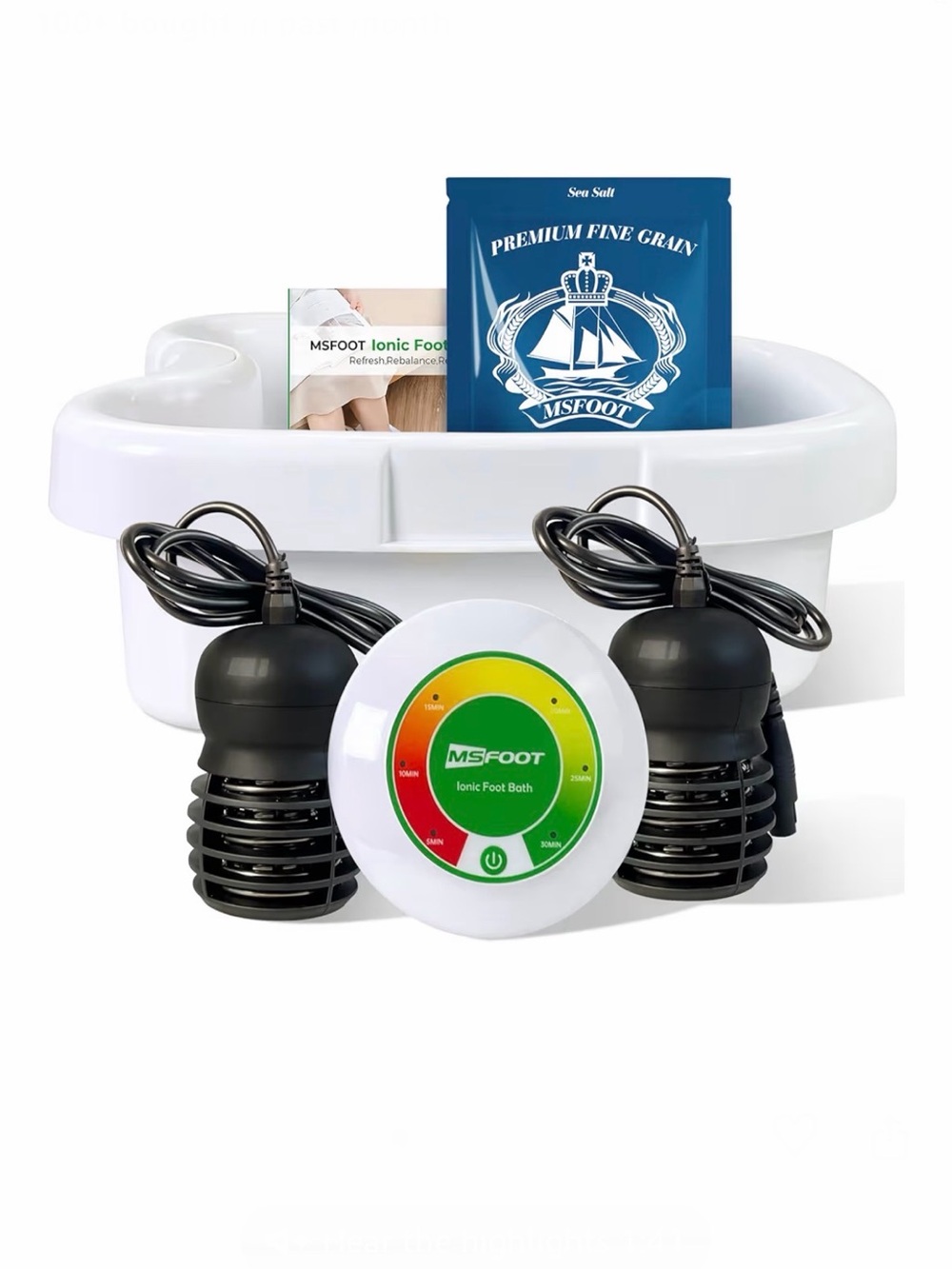 Upgraded Ionic Foot👣 One-Touch 30-Min Auto Spa Bath Detox Machine